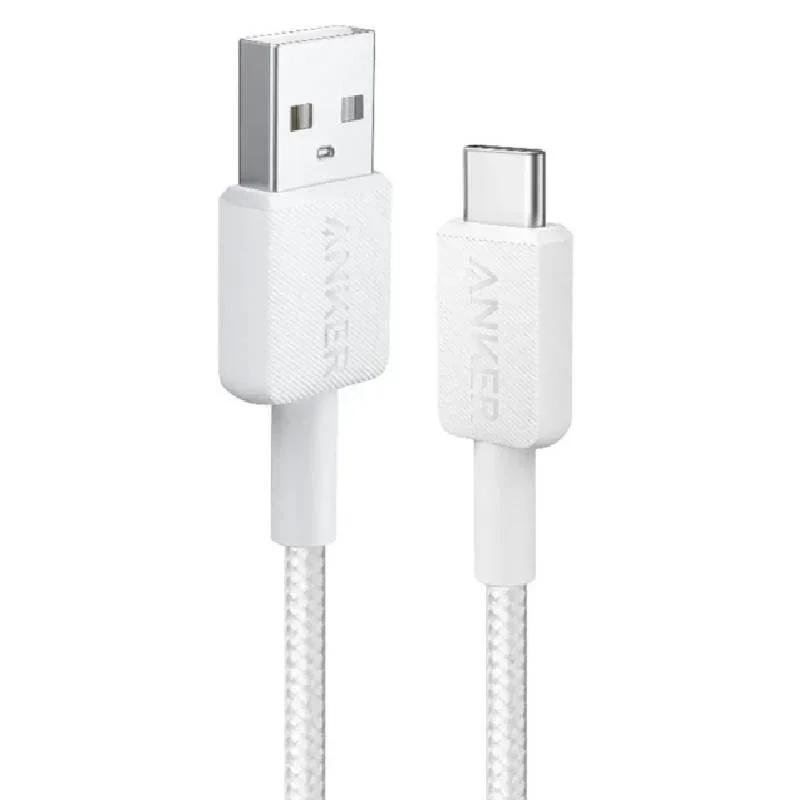 Anker 322 USB-A to USB-C Cable 3FT Braided — White image 3