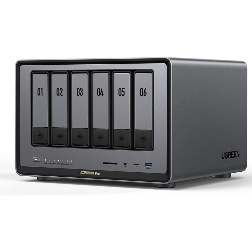 UGREEN CM752 DPXP6800 Pro 6-Bay High-Performance Desktop NAS — Intel 8505, 8GB DDR5, 160TB image 2