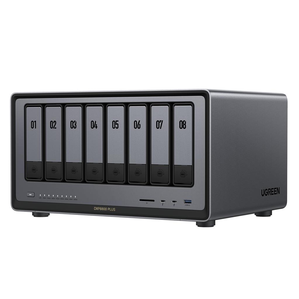 UGREEN CM755 DXP8800 Plus 8-Bay High-Performance Desktop NAS — Intel Core i5-1235U, 8GB DDR5, Dual 10GbE image 3