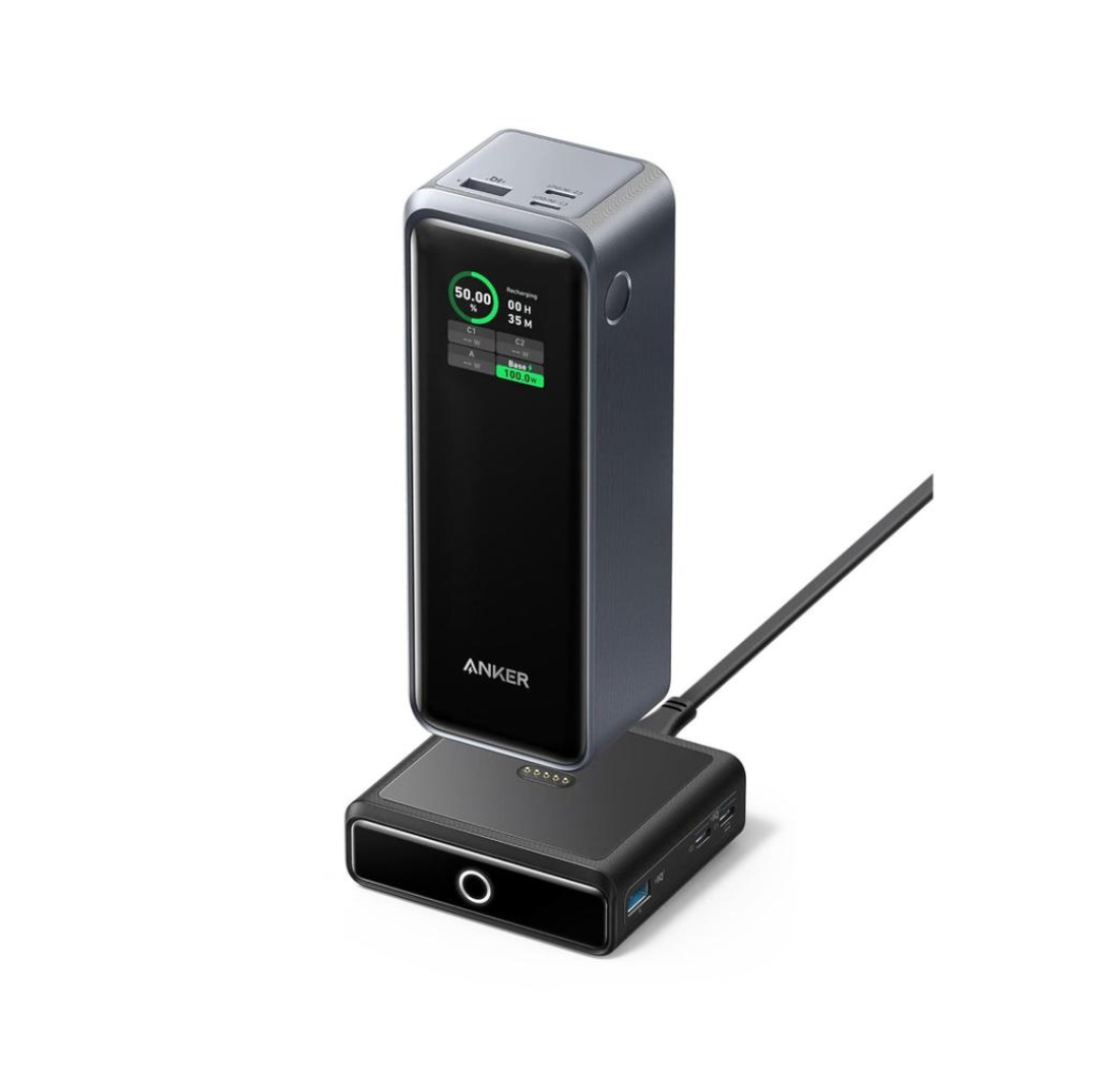 ANKER PRIME 27,650MAH POWER BANK (250W) WITH 100W CHARGING BASE BLACK